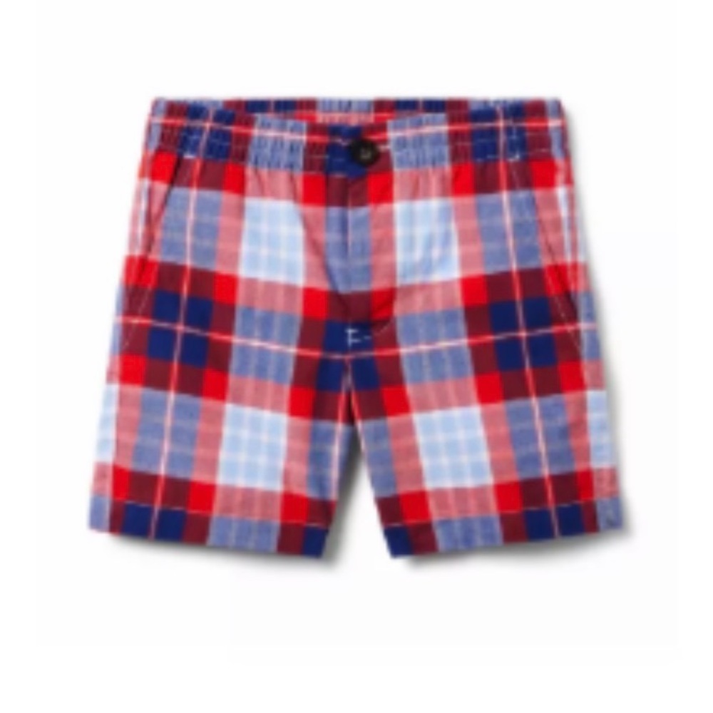 Janie and Jack Plaid Poplin Shorts